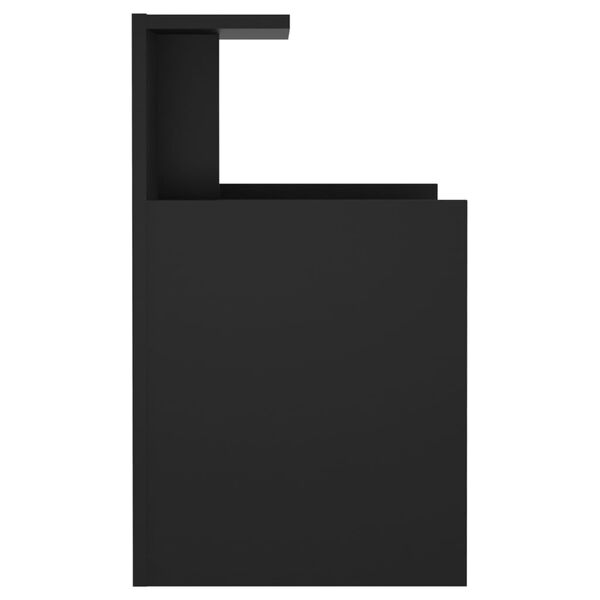 vidaXL Yöpöytä musta 40x35x60 cm tekninen puu