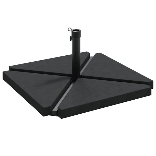 vidaXL 5-osainen puutarha-auringonvarjoalustasarja graniittia ter&auml;st&auml;