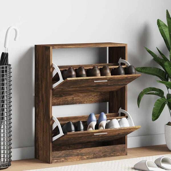 vidaXL Kenk&auml;kaappi savutammi 63x24x81 cm tekninen puu