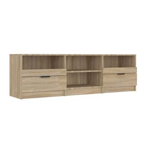 vidaXL TV-taso Sonoma-tammi 150x33,5x45 cm tekninen puu