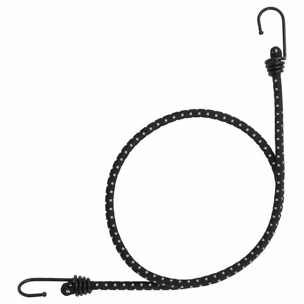 vidaXL Heijastava mustekala koukuilla 50 kpl 100 cm