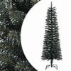 vidaXL Ohut tekojoulukuusi jalustalla vihre&auml; 150 cm PVC