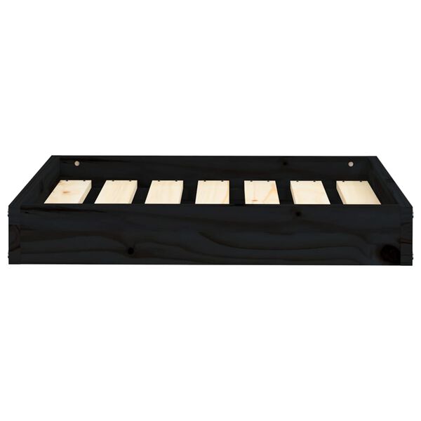 vidaXL Koirans&auml;nky musta 61,5x49x9 cm t&auml;ysi m&auml;nty