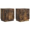 vidaXL Y&ouml;p&ouml;yt&auml; 2 pcs Savutammi 43 x 34,5 x 47 cm Tekninen puu