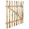 vidaXL Yksinkertainen Aitaportti p&auml;hkin&auml;puu 100x100 cm