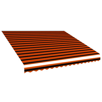 vidaXL Markiisikangas oranssi ja ruskea 450x300 cm