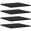 vidaXL Kirjahyllytasot 4 kpl musta 40x40x1,5 cm lastulevy