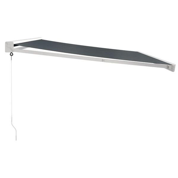 vidaXL Sis&auml;&auml;nkelattava markiisi antrasiitti 4x3 m kangas/alumiini