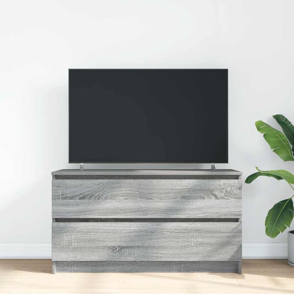 vidaXL TV-taso harmaa Sonoma 100x35x54 cm tekninen puu