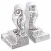 vidaXL Kirjatuet 2 kpl Hopea 12 x 9 x 19 cm Alumiini