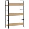 vidaXL 3-tasoinen kirjahylly tammi 60x27,6x90,5 cm tekninen puu