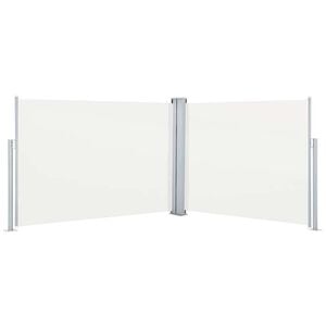 vidaXL Sis&auml;&auml;nvedett&auml;v&auml; sivumarkiisi 100x1000 cm kerma