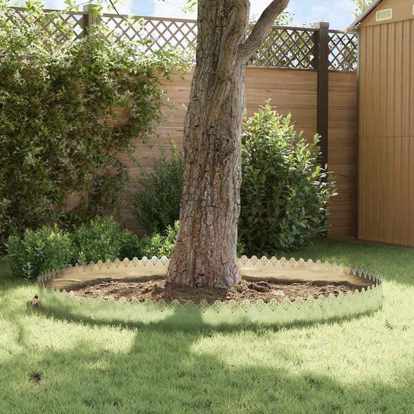 vidaXL Nurmikonreunukset 10 pcs Hopea 103 x 0,05 x 22 cm