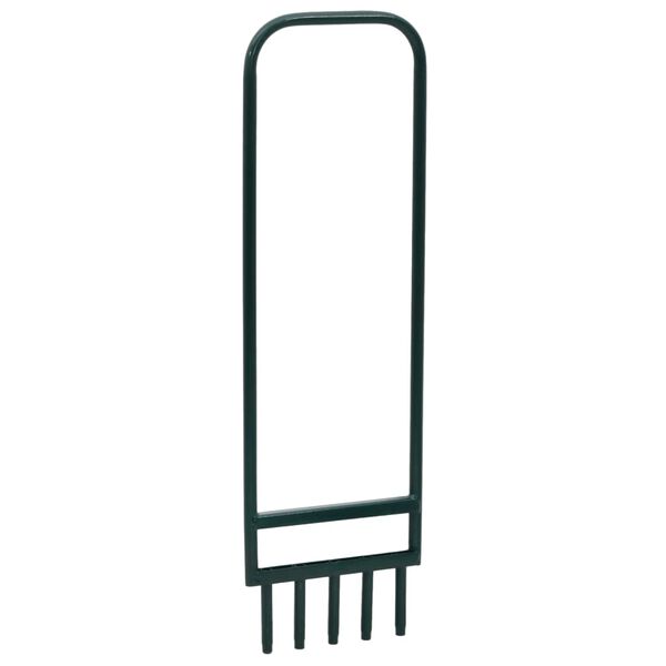 vidaXL Nurmikon ilmaaja 5 onttoa piikkiä vihreä jauhemaalattu teräs