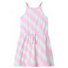 Lasten hihaton mekko kiristysny&ouml;rill&auml; pinkki 128