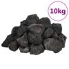 vidaXL Vulkaaniset kivet 10 kg musta 3-5 cm