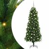 vidaXL Joulukuusi 300 LED-valoilla jalustalla Vihre&auml; 240 cm PE