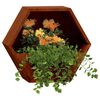 vidaXL Kukkalaatikot 2 kpl ruoste Corten ter&auml;s 30x10x25 cm