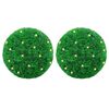 vidaXL Keinotekoiset puksipuupallot LED-valoilla 2 kpl Vihre&auml; 27 cm