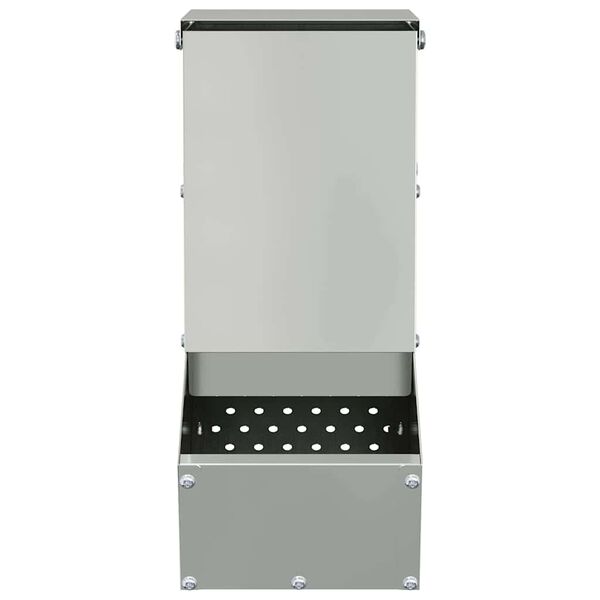 vidaXL Kaninruokkija Hopea 12,5 x 26 x 28,5 cm Galvanoitu ter&auml;s