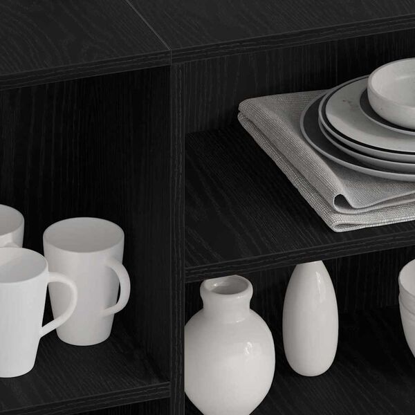 vidaXL Sivup&ouml;yt&auml; Musta tammi. 120 x 30 x 75 cm Tekninen puu