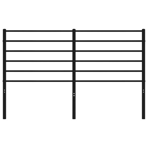 vidaXL Metallinen vaihtop&auml;&auml;ty musta 135 cm