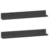 vidaXL Sein&auml;hyllyt 2 kpl harmaa 80x11x9 cm t&auml;ysi m&auml;nty