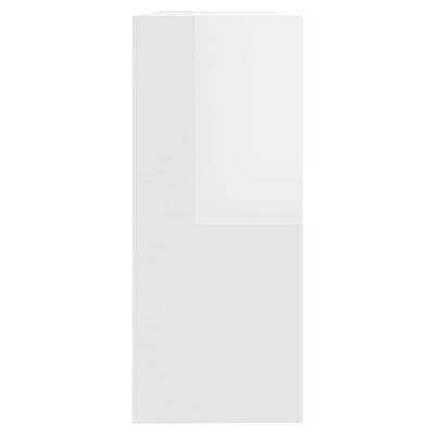 vidaXL Kirjahylly/tilanjakaja korkeakiilto valkoinen 100x30x72 cm