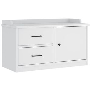 vidaXL Eteisen penkki SANDNES valkoinen 87x40x50 cm t&auml;ysi m&auml;nty
