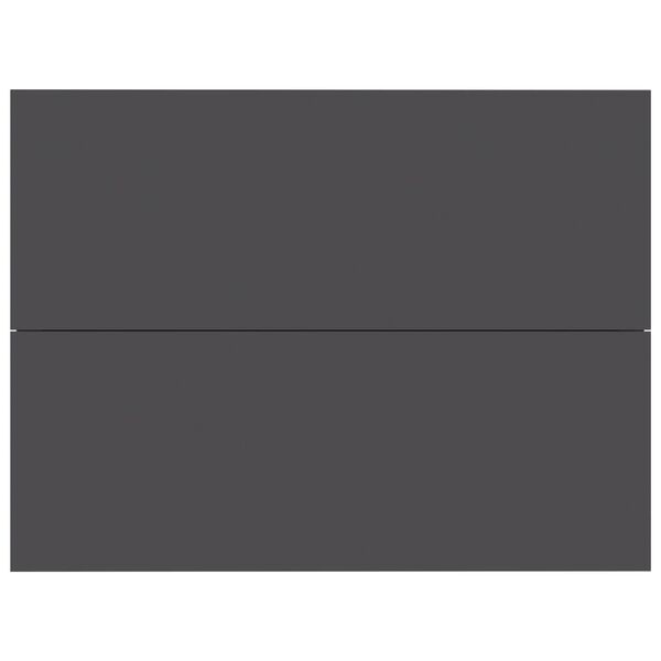 vidaXL Yöpöytä harmaa 40x30x30 cm lastulevy