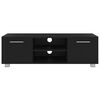 vidaXL TV-taso musta 110x40x35 cm tekninen puu