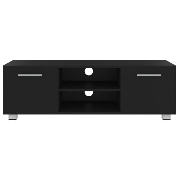 vidaXL TV-taso musta 110x40x35 cm tekninen puu