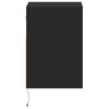vidaXL TV-seinäkaappi LED-valoilla musta 41x31x45 cm