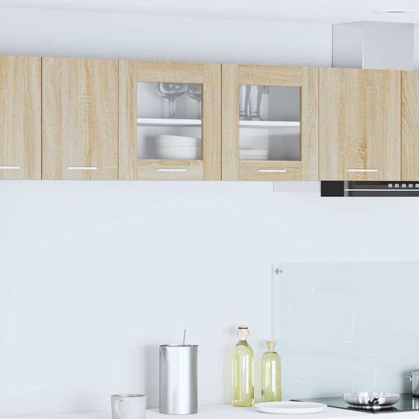 vidaXL Henkarikaappi Sonoma tammesta ja valkoisesta 80 x 31 x 40 cm