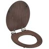 SCHÜTTE WC-istuin Soft-Close DARK WOOD MDF