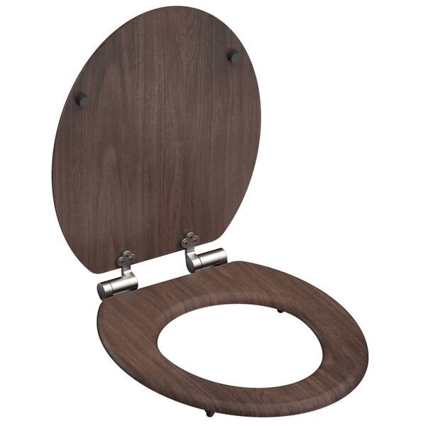 SCHÜTTE WC-istuin Soft-Close DARK WOOD MDF
