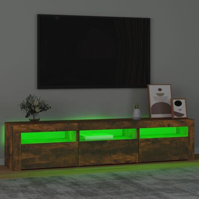 vidaXL TV-taso LED-valoilla savutammi 180x35x40 cm