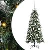 vidaXL Tekojoulukuusi Vihre&auml; 120 cm PVC, muovi ja ter&auml;s