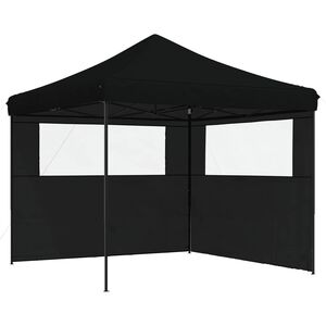 vidaXL Juhlateltta Musta 292 x 292 x 315 cm Oxford-kangas