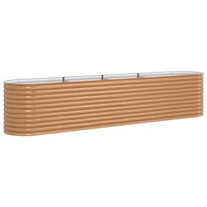 vidaXL Korotettu penkki Ruskea 400 x 80 x 81 cm Ter&auml;s