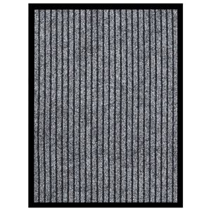 vidaXL Ovimatto raidallinen harmaa 40x60 cm