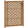 vidaXL Puutarhan portti 100x150 cm s&auml;&auml;nkest&auml;v&auml; ter&auml;s ristikuvio