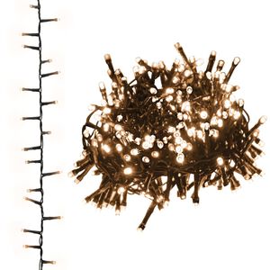 vidaXL Kompakti LED-valonauha 400 LED-valoa l&auml;mmin valkoinen 13 m PVC