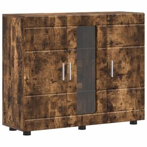 vidaXL puinen kaappi Savup&auml;hkin&auml; 88,5 x 30,5 x 73 cm Tekninen puu