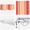 vidaXL Vetoutuva markiisi Keltainen ja oranssi 500 &times; 300 cm