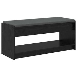 vidaXL Halli penkki Musta Tammi 103 x 38 x 45 cm