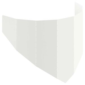 vidaXL Nurmireunus 100 x 45 cm Ter&auml;s valkoinen