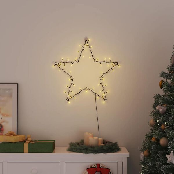 vidaXL Jouluvalot Star Silhouette 80 LEDs Lämmin valkoinen