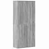 vidaXL Kaappi harmaa Sonoma 80x35x180 cm tekninen puu