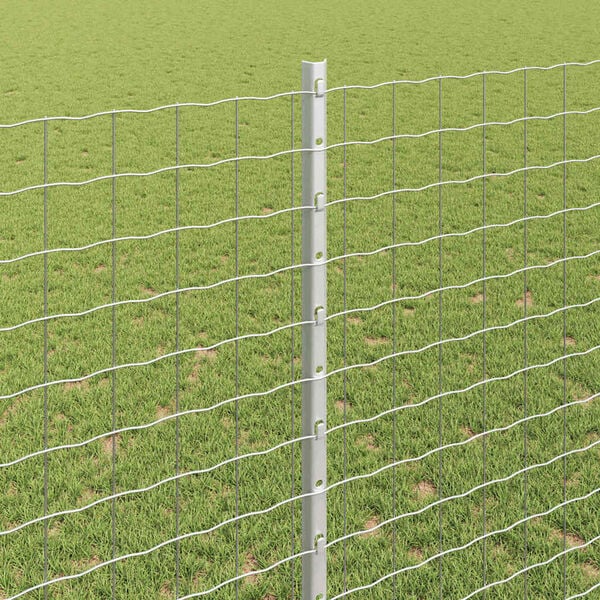 vidaXL Aidan pylväät 88 pcs Hopea 180 cm Teräs